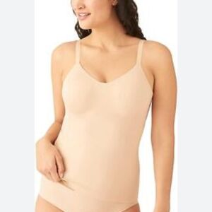 Wacoal Sz 36DD Nude Camisole Shapewear Tan Built In Bra
